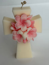 Load image into Gallery viewer, Cross flower candle
