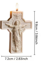 Load image into Gallery viewer, Cross Pillar Candle
