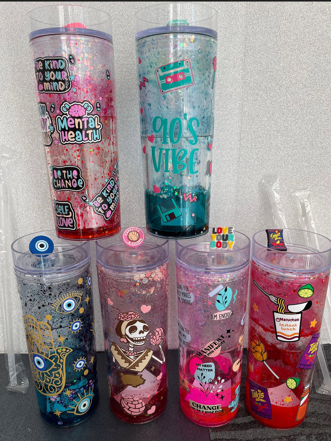 Snowglobe DTF Tumblers