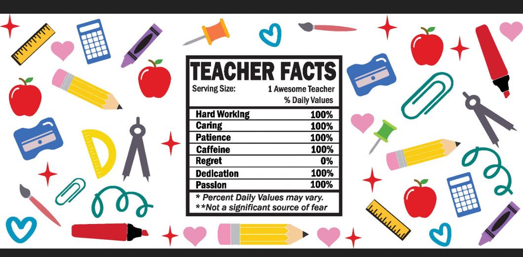 Teacher facts mug