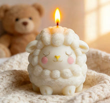 Load image into Gallery viewer, Sheep pillar candle
