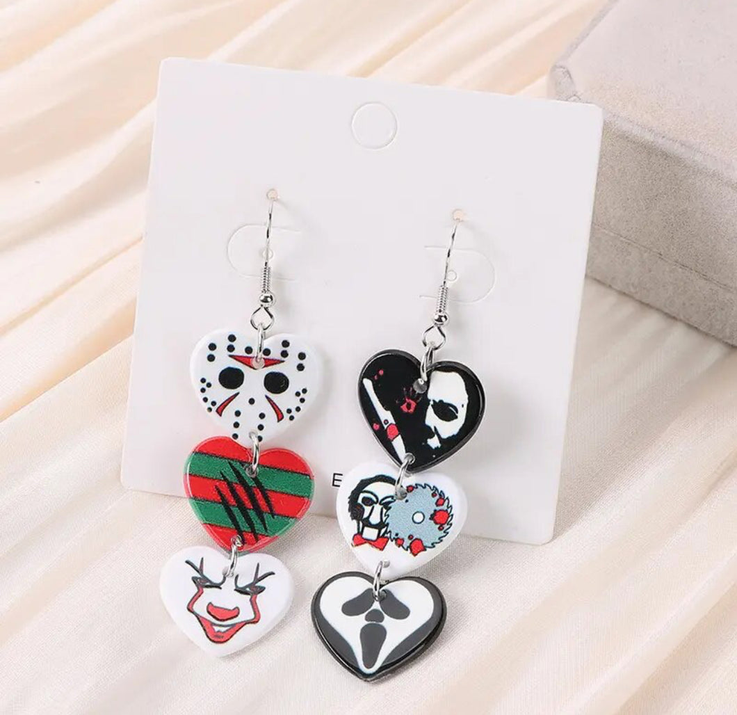 Horror earrings