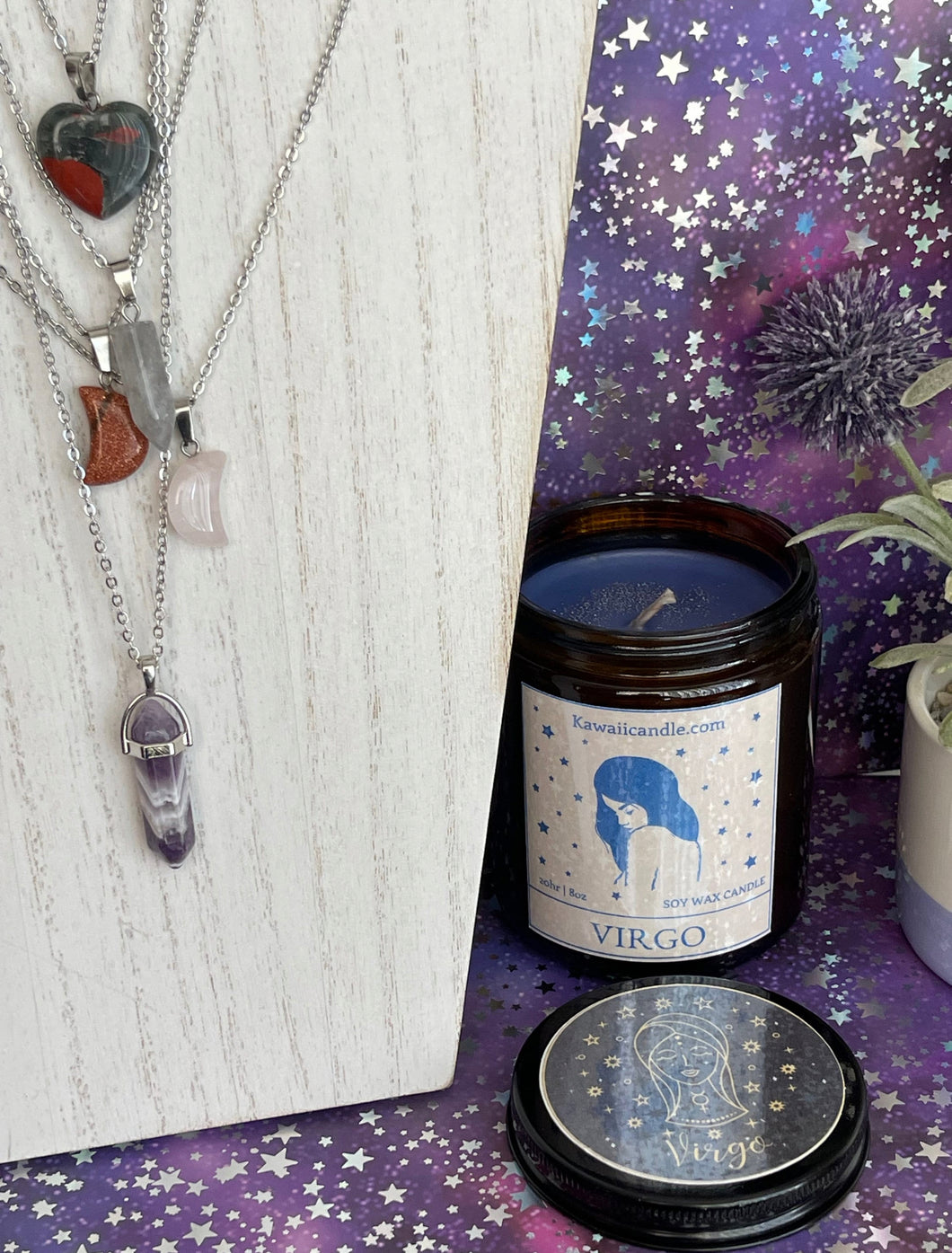 Zodiac Chrystal Candles