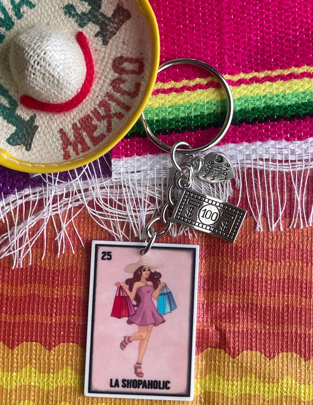 Shopaholic keychain