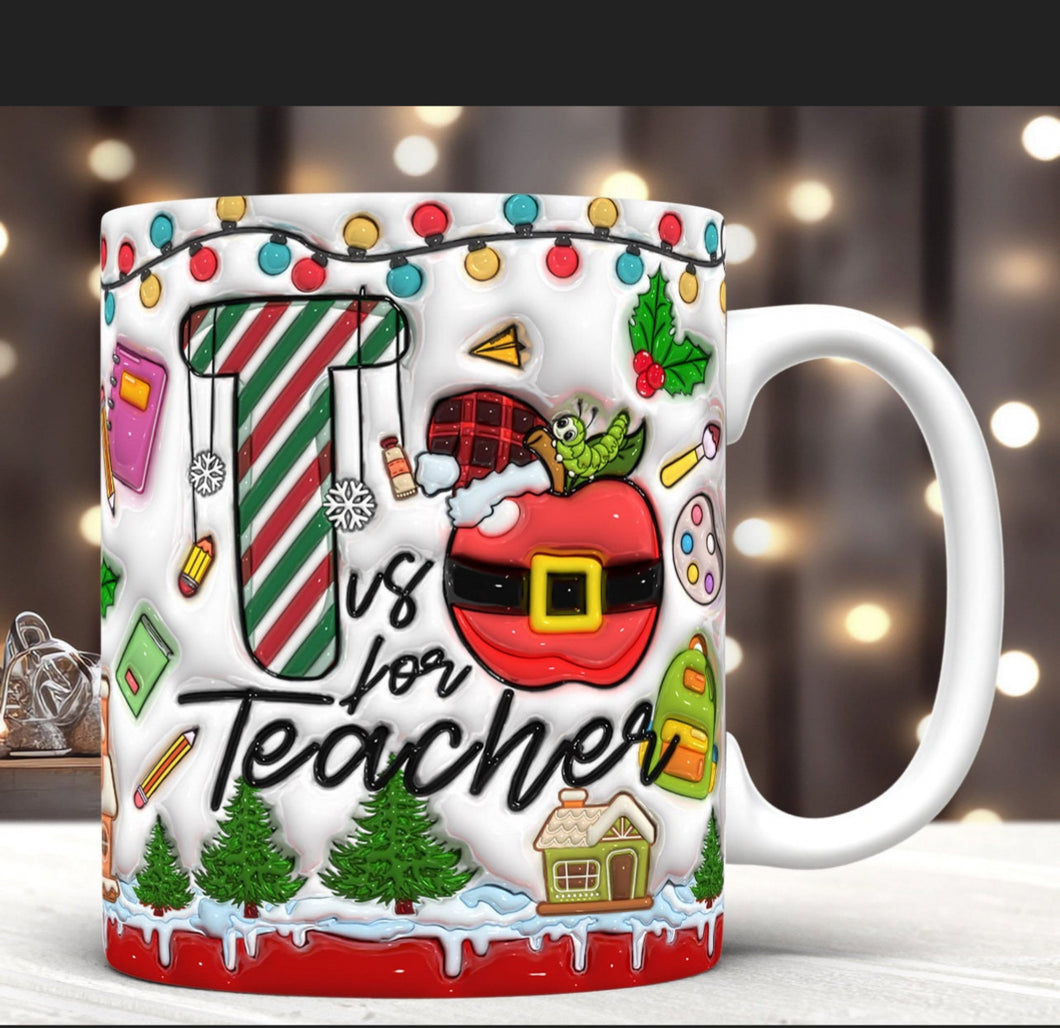 Teacher Christmas mug