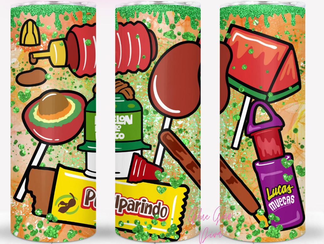 Mexican snacks tumblers