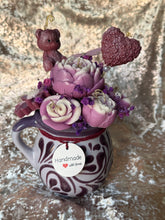 Load image into Gallery viewer, Purple Talavera candle bouquet
