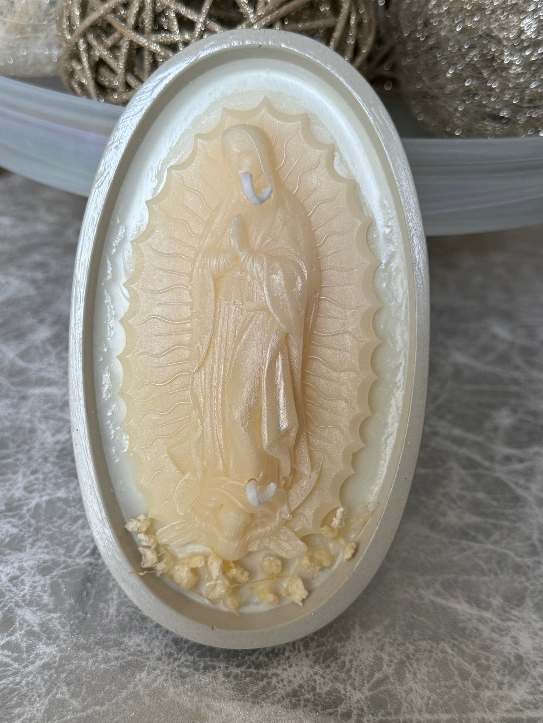 Virgen de Guadalupe candle