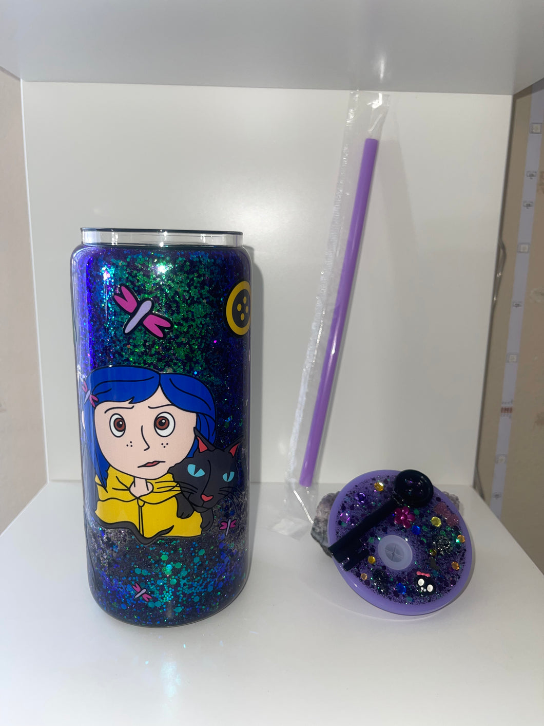 Coraline Snow globe tumbler