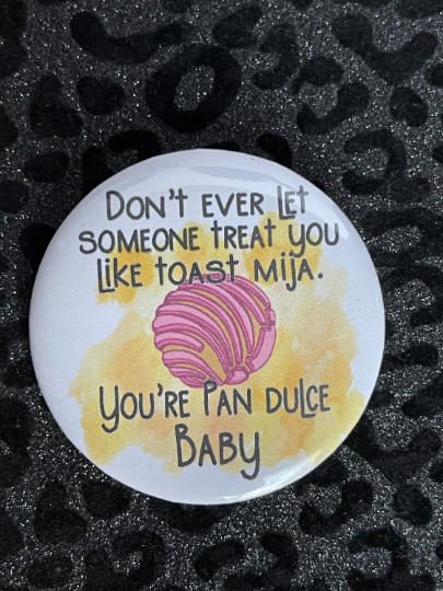 Pan Dulce Button Pin