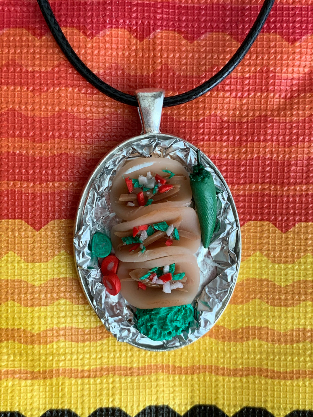 Tacos Dish Necklace