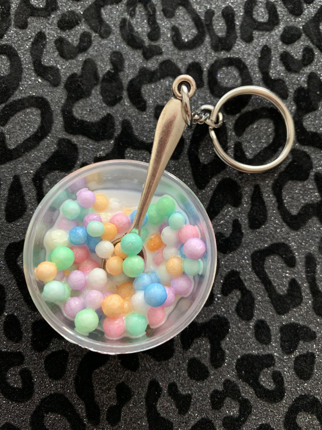 Miniature Cereal Bowl Keychain