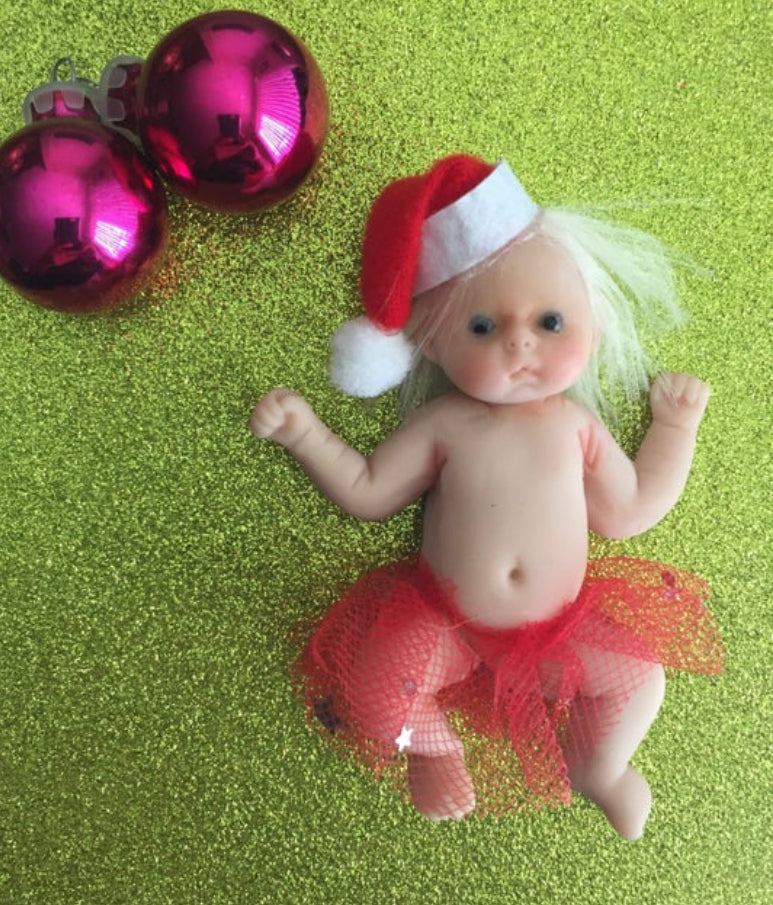 Ooak Christmas Clay BaBy