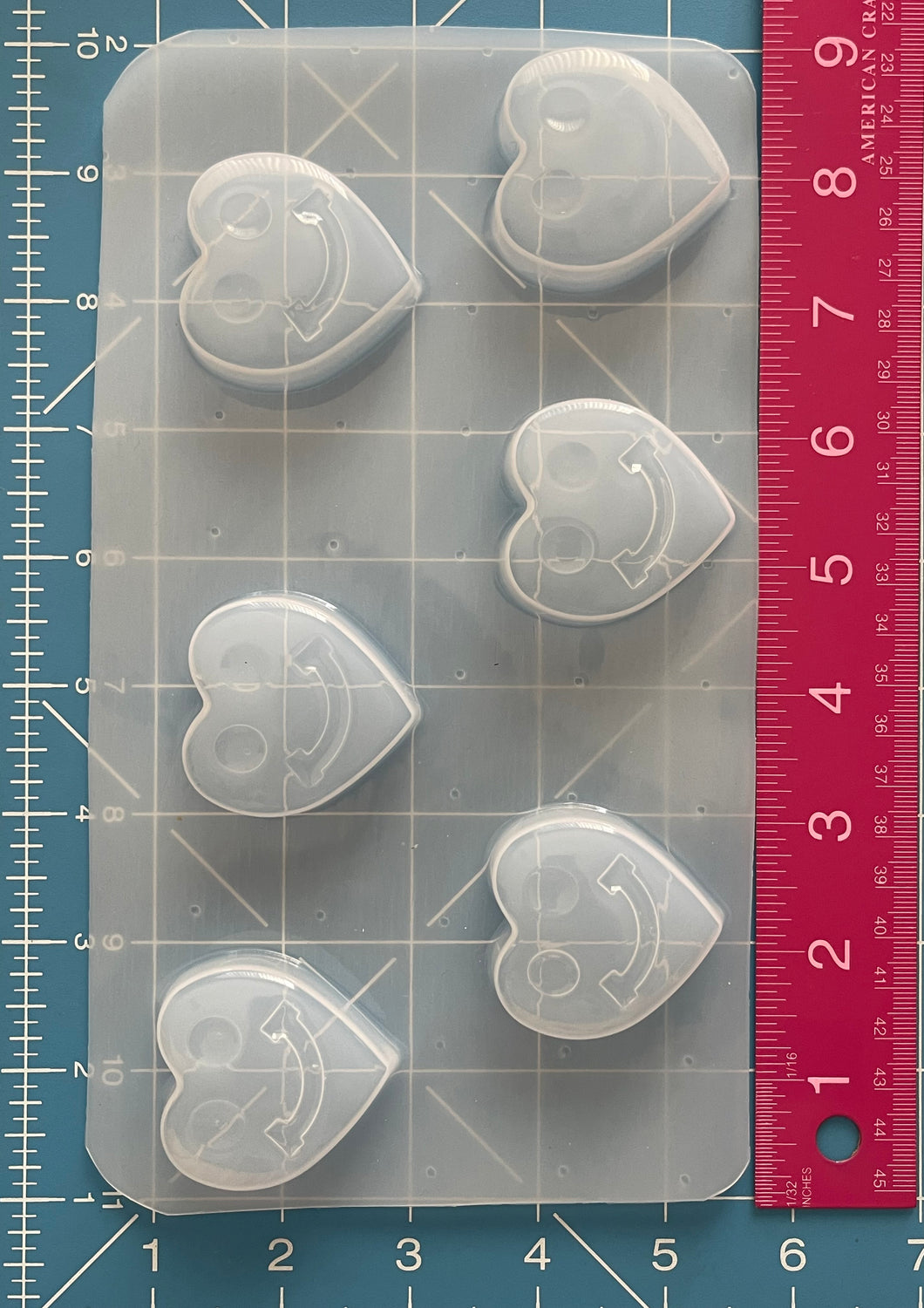 Smiley heart molds